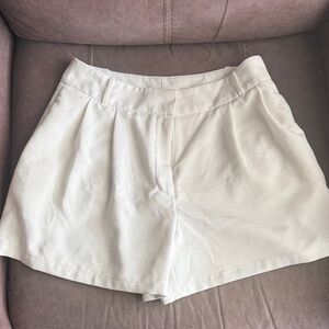 Worthington Cream High Waist Women's Shorts
